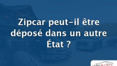 Zipcar peut-il être déposé dans un autre État ?